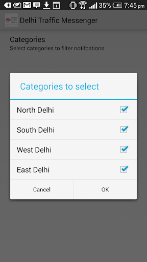 Delhi Traffic Messenger