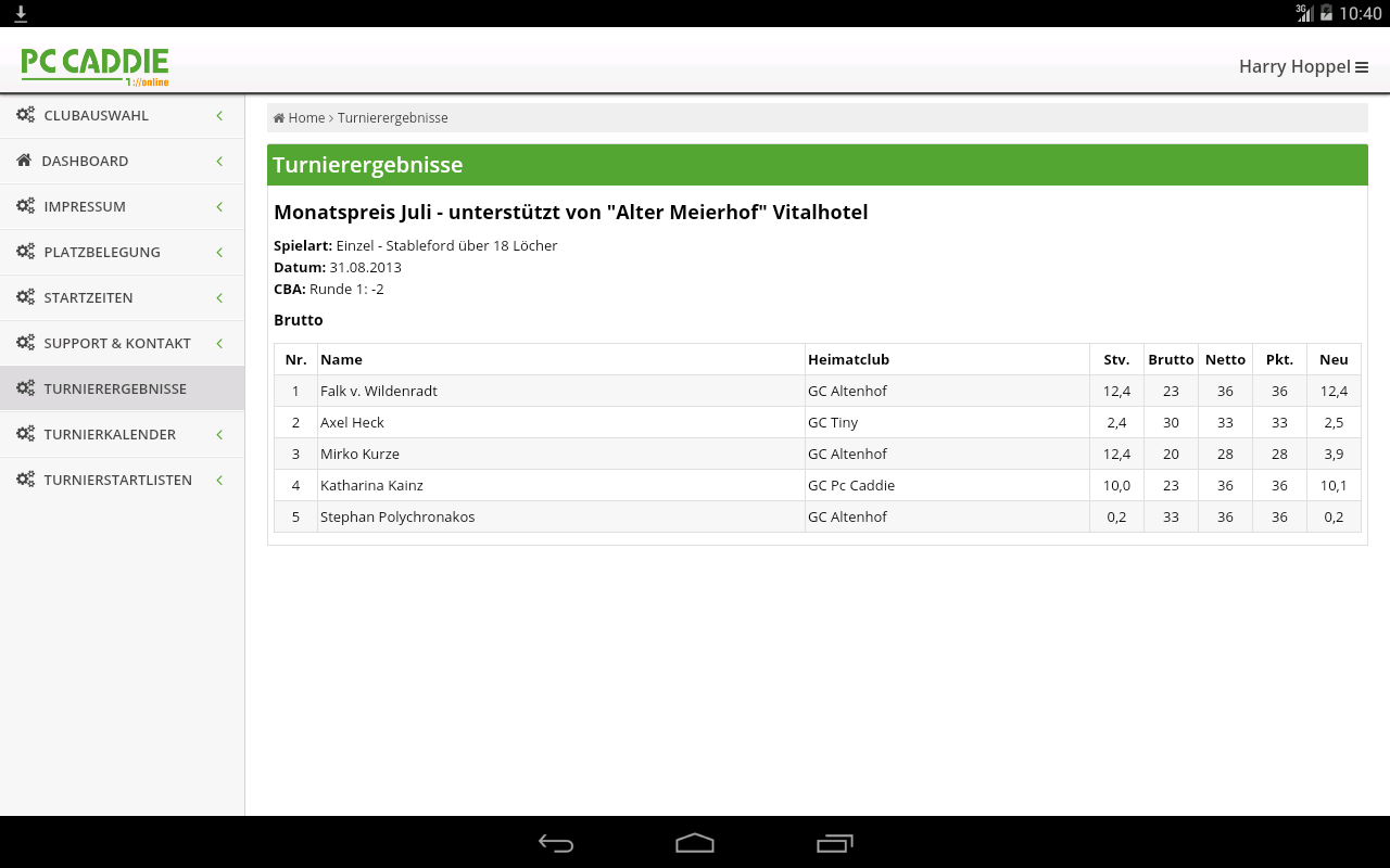 PC CADDIE Golf Club App Android Apps on Google Play