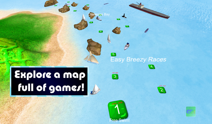 Dolphin Swim &amp; Play Game Screen 2