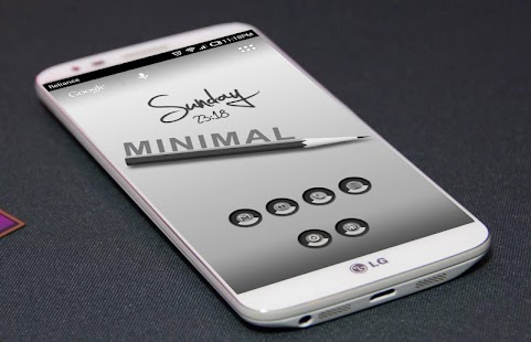 Download MINIMAL GRAY FREE APEX NOVA GO APK