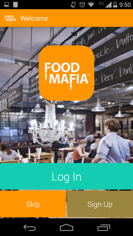 Android application Food Mafia screenshort