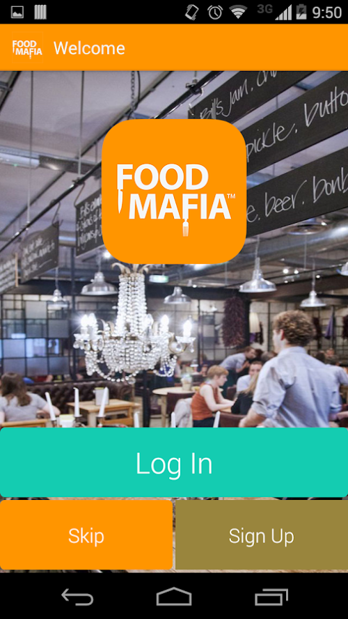 Android application Food Mafia screenshort