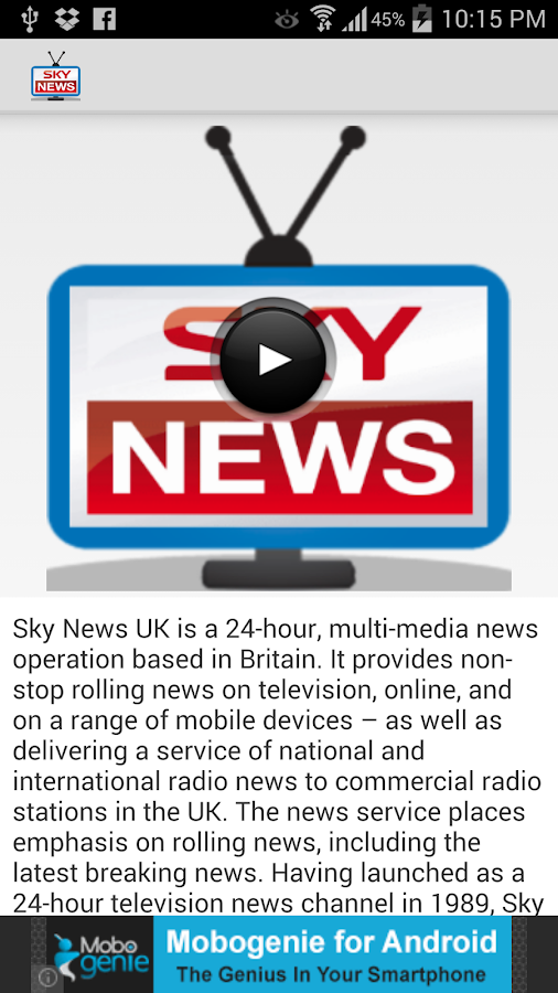 Sky News TV - screenshot