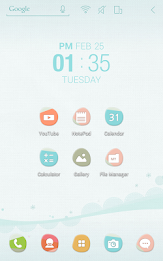 Blue Pastel Atom theme poster 2