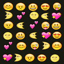 Emoji emotion keyboard mobile app icon