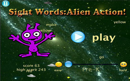 Sight Words: Alien Action