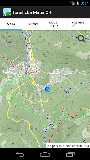 Turistická mapa ČR