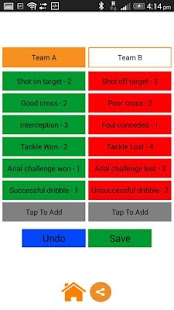 Football match analysis app Screen 3