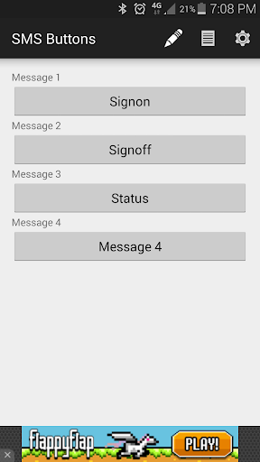 SMS Buttons