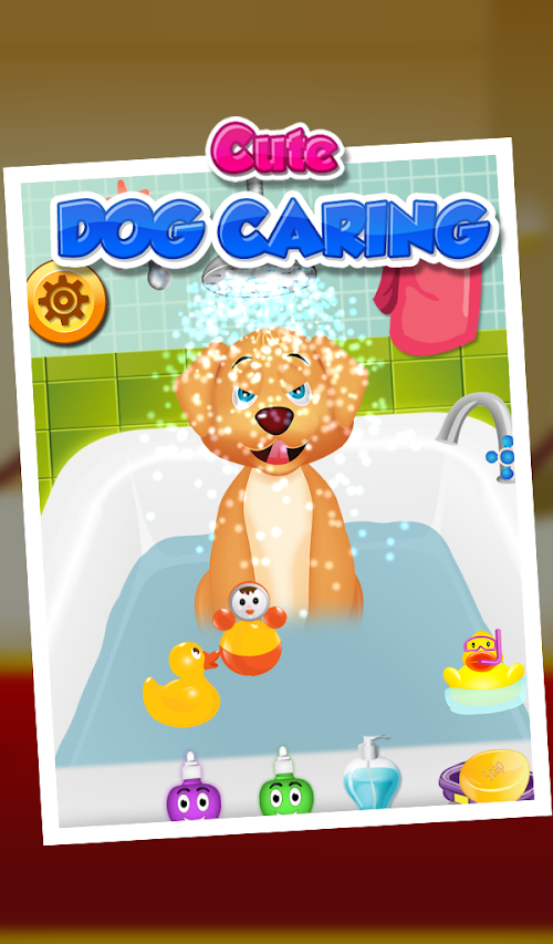 Android application Cute Dog Caring - Kids Game screenshort