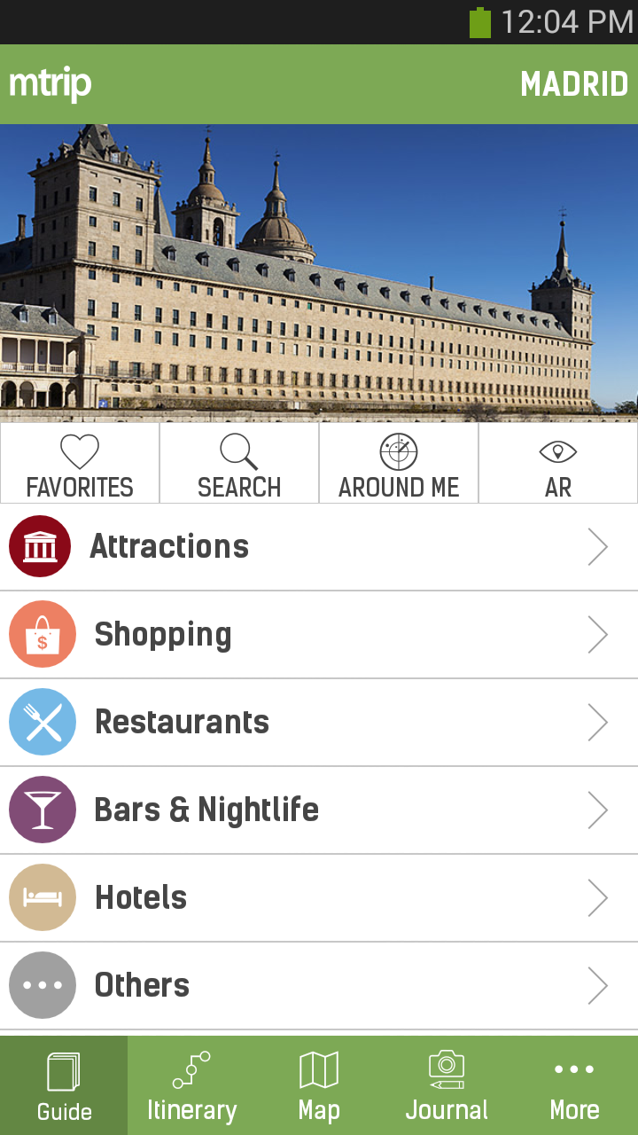 Madrid Travel Guide – mTrip Screen 1