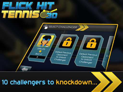 【免費體育競技App】Flick Hit Tennis 3D-APP點子