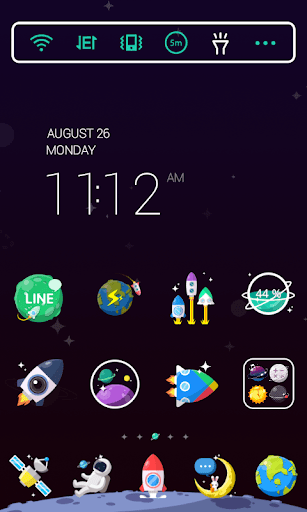 Colorful Space Dodol Theme