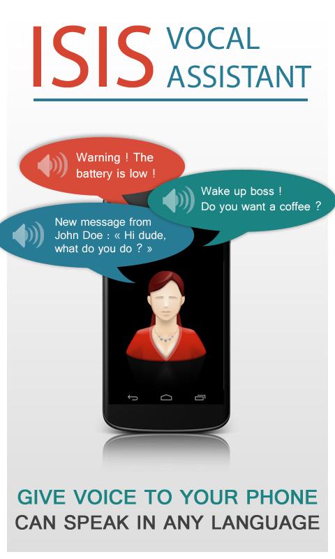 Android application ISIS Vocal Assistant screenshort