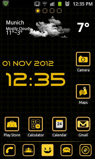 Evil Pumpkin GO Launcher Theme