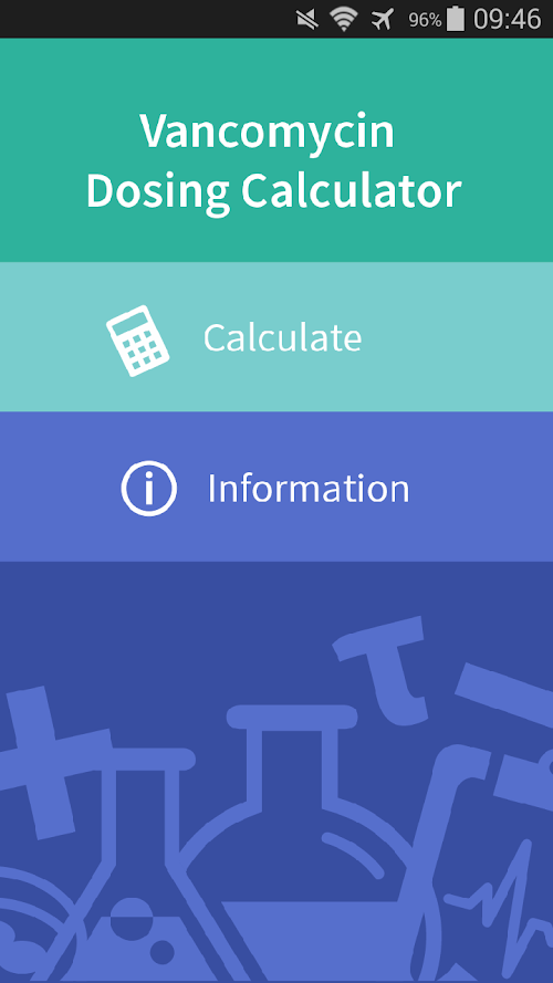 Android application Vancomycin Dosing Full screenshort