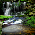 Elakala Falls Waterfall logo