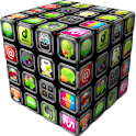 go launcher theme – 3D Cube logo