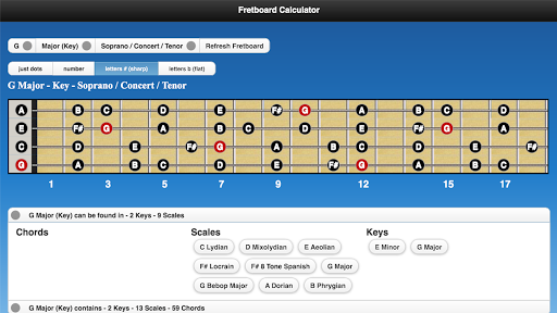 【免費音樂App】Fretboard Calculator-APP點子