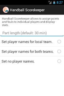 Android application Handball Scorekeeper Pro screenshot
