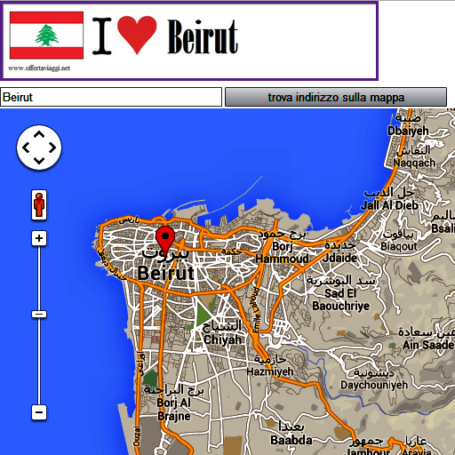 Beirut map