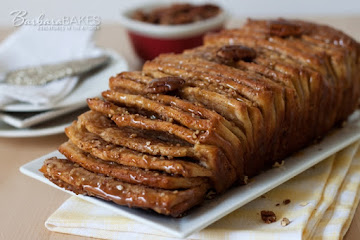 Whole Wheat Caramel Pecan Pull-Apart Bread