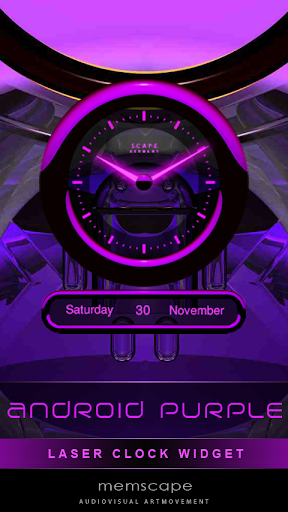 Laser Clock ANDROID PURPLE