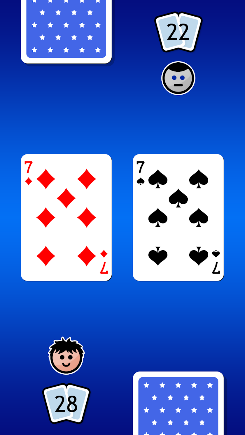 War Card Game Screen 3