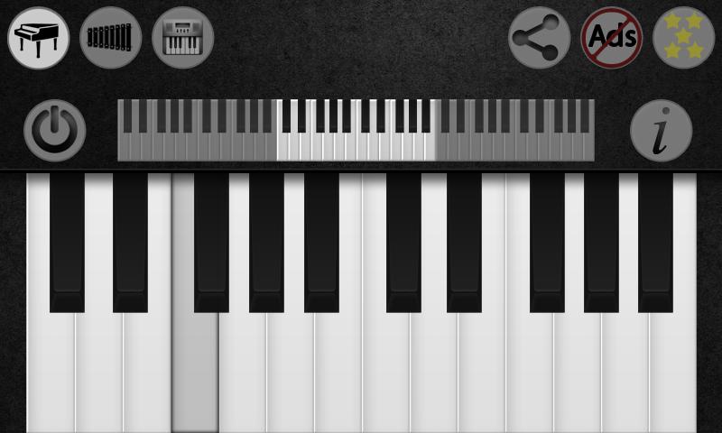 Android application Piano screenshort