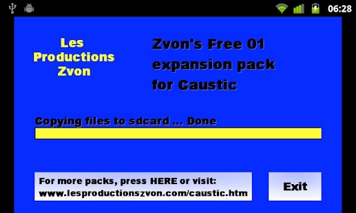 How to install Caustic Free Pack 01 from Zvon patch 1.0.1 apk for android