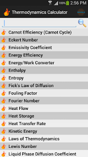 Thermodynamics Calculator Screenshots 0