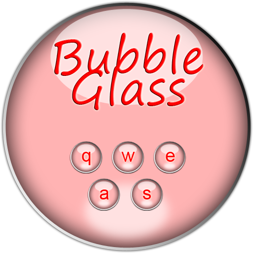 Pink Bubble Glass Keyboard LOGO-APP點子