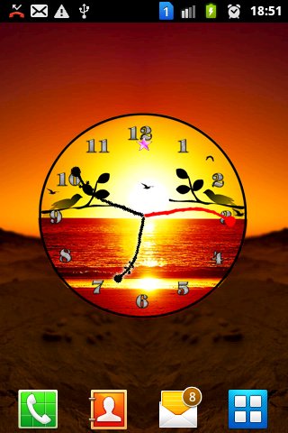 免費下載娛樂APP|Sunset Analog Clock app開箱文|APP開箱王