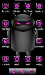 Free ADW Theme Droid MoonGlow(Pink) APK for PC