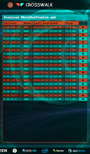 XWalkRunLib Downloader ARM-X86