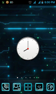 Lastest Neon Flux Go Launcher EX Theme APK for Android