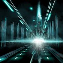 Glowing Neon Highway LWP