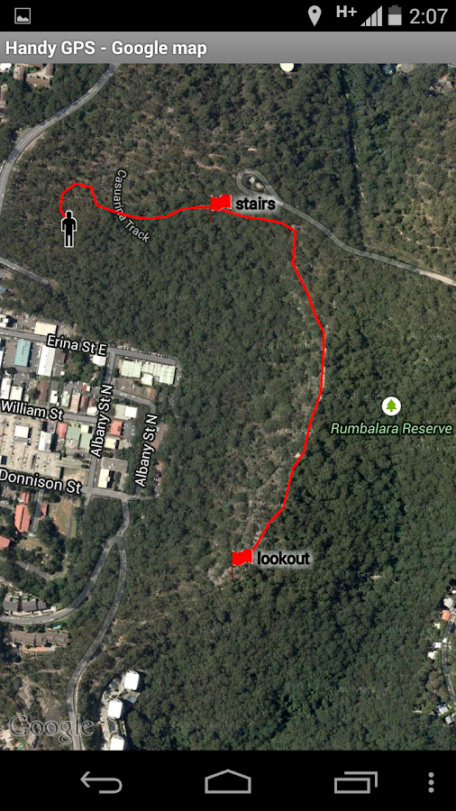    Handy GPS (free)- screenshot  