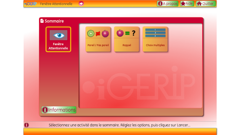 Fenêtre Attentionnelle Screen 1