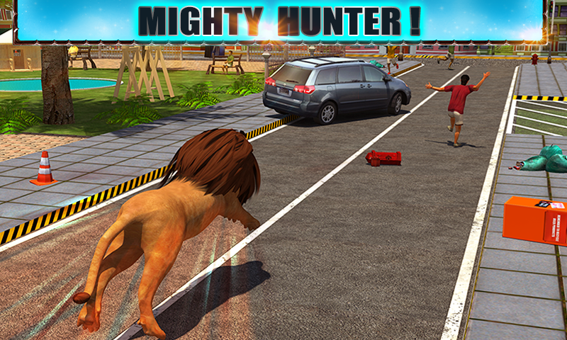 Angry Lion Attack 3D Screen 3