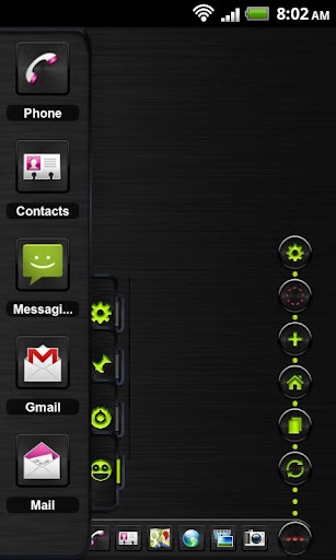 【免費個人化App】TSF Theme Black Metal Lime HD-APP點子