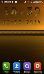 Gold digital clock by EasyDevTools poster 6