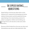 What Questions To Ask Speed Dating - Speed Dating Random Questions To Ask A Guy This Or That Questions Speed Dating Fun Questions To Ask / Don't ask the same questions.