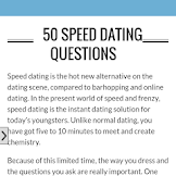 What Questions To Ask Speed Dating - Speed Dating Random Questions To Ask A Guy This Or That Questions Speed Dating Fun Questions To Ask / Don't ask the same questions.