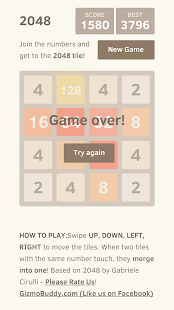 2048 Game Original Improved Screenshots 1