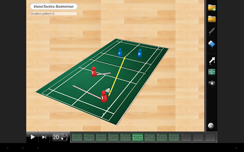 Android application VisionTactics Badminton screenshort