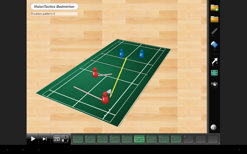 VisionTactics Badminton Screen 1