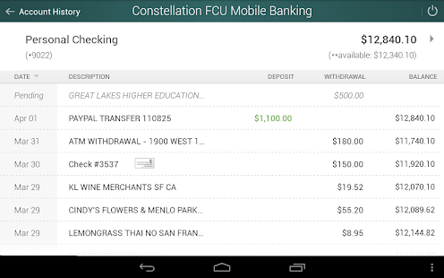 CFCU Mobile banking Screenshots 1