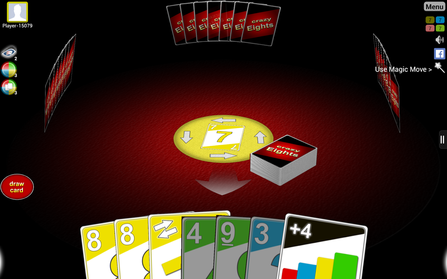 What are the rules for the card game Crazy Eights?