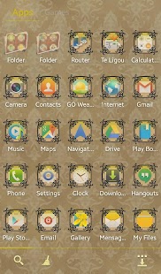 Vintage GO Launcher EX Theme Screenshots 1